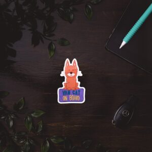 Van Cat On Board | Vinyl Sticker | Vanlife