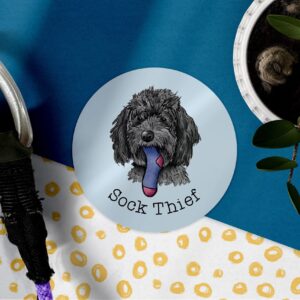 Cockapoo | Sock Thief | Vinyl Sticker | Dog